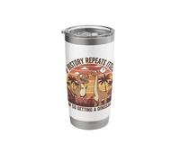 If History Repeats, I'm So Getting A Dinosaur Funny Stainless Steel Insulated Tumbler