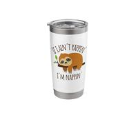 If I Ain't Yappin' I'm Nappin' Funny Sloth Yapping Stainless Steel Insulated Tumbler