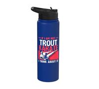 If I Am Not Trout Karate I Think About it - Karate Stainless Steel Insulated Water Bottle