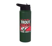 If I Am Not Trout Karate I Think About it - Karate Stainless Steel Insulated Water Bottle