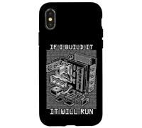 If I Build It Will Run Funny PC Builder Computer Code Gamer Case for iPhone X/XS