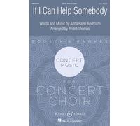 If I can help somebody: mixed choir (SATB), solo and piano. Partition de chœur.