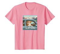 If I Can't Bring My Dog, I'm Not Going Funny Pet Animal T-Shirt, Youth, Pink, Medium