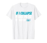 If I Collapse Please Pause My Watch Running Marathon Runner Value Graphic T-Shirt, Men, White, M