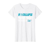 If I Collapse Please Pause My Watch Running Marathon Runner Value Graphic T-Shirt, Women, White, S