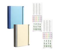 If I Die Binder - Important Document Organiser Folder, Mutifunctional Emergencys File Storage Binder Pockets for Home Office School, Accordion Expanding File (Blue&Yellow)