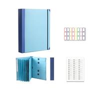 If i Die Binder Organizer, Folio Document Organizer, Multipurpose Important Folio Document Organizer with 9 Pages-in Case I Go Missing Binder,Portable File Folder for Home (Blue)