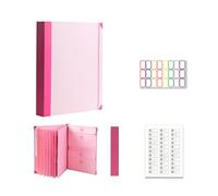 If i Die Binder Organizer, Folio Document Organizer, Multipurpose Important Folio Document Organizer with 9 Pages-in Case I Go Missing Binder,Portable File Folder for Home (Pink)