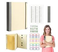 If i Die Binder Organizer, in Case I Die Document Folder, Important Document Organizer with Stickers, in Case I Go Missing Binder, Folio Document Organiser, Portable File Folder for Home