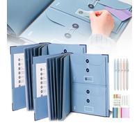If I Die Binder UK, Important Document Organizer, Life Book Document Organiser for Birth Certificate Planning Card Passport (Blue*2)