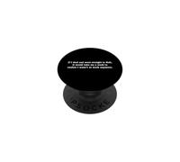If I Died And Went To Hell...Funny Sarcastic Work Humor Pun PopSockets Adhesive PopGrip