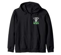 If I Disappear It Wasn't My Idea Funny Alien Abduction Zip Hoodie