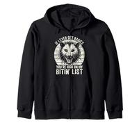 If I Ever Get Rabies You're High on My Bitin' List Funny Zip Hoodie