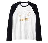 If I Fall Asleep Kiss Me Anyway NYE Raglan Baseball Tee