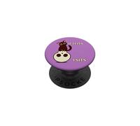 If I Fits I Sits Black Cat In Skull Kitten Lovers PopSockets Adhesive PopGrip