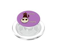 If I Fits I Sits Black Cat In Skull Kitten Lovers PopSockets PopGrip for MagSafe