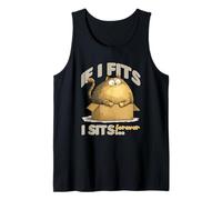 If i fits i sits forever Tank Top