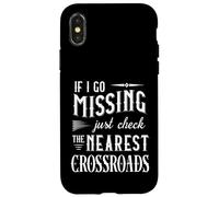 If I Go Missing Just Check The Nearest Crossroads SPN Humor Case for iPhone X/XS