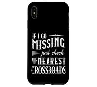 If I Go Missing Just Check The Nearest Crossroads SPN Humor Case for iPhone XS Max