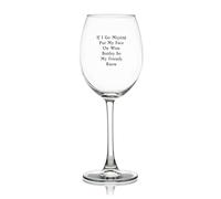 If I Go Missing Put My Face On Wine Bottles So My Friends Know Engraved Crystal Red Wine Glasses, Crystal Clear Star Glass Laser Cut Rim For Wine Tasting, Elegant Party Drinking Glassware, 17 OZ