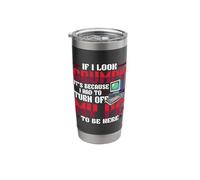 If I Look Grumpy It's Because I Had to Turn Off My PC Gamer Stainless Steel Insulated Tumbler