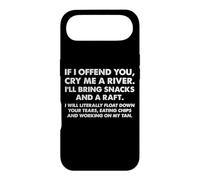 If I Offend You Cry Me A River Funny Sarcastic Attitude Text Case for iPhone Air
