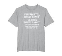 If I Offend You Cry Me A River Funny Saying Sarcastic T-Shirt, Men's Big and Tall, Heather Grey, 5X Tall