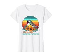 If I was A Bird I Know Who I'd Poop On Value Graphic T-Shirt, Women, White, XS