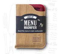 IF IF Light Up Menu Magnifier-Wine, Burgundy, One Size