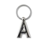 IF IF Metal Letter Keyring Personalised Alphabet Letters - Silver - A Keyring, 7 cm;,Silver