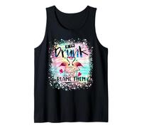 If I'm Drunk Blame Them Bestie Zebra Tie Dye Best Friend Tank Top