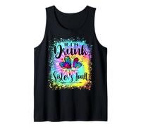 If I'm Drunk It's My Sister's Fault Drinking Bestie couples Tank Top