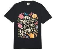 If I'm Missing Check The Garden Gardener Plants Comfort Colors Adult Heavyweight T-Shirt
