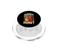 If Im Moody Give Honey Cute Bear Funny Bees PopSockets PopGrip for MagSafe