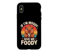 If Im Moody Give Me Foody Capybara Boba Tea Case for iPhone X/XS