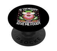 If I'm Moody Give Me Foody Funny Hangry Frog PopSockets Adhesive PopGrip