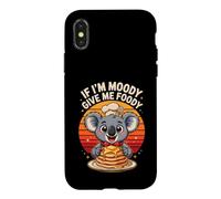 If I'm Moody Give Me Foody Koala Pancake Lover Case for iPhone X/XS