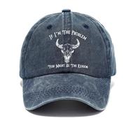 If I'm The Problem You Might Be The Reason Hat Baseball Cap Navy Blue