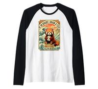 If in Doubt Draw A Mahjong Tile Red Panda Raglan Baseball Tee