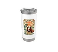 If in Doubt Draw A Mahjong Tile Red Panda Stainless Steel Insulated Tumbler