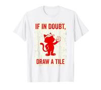 If in Doubt Draw A Tile Mahjong Cat T-Shirt
