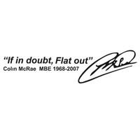 If in Doubt Go Flat Out (Black)