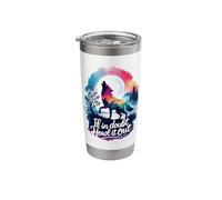 If in Doubt Howl It Out Wolf Stainless Steel Insulated Tumbler