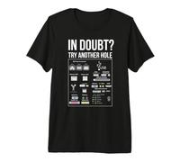 If in Doubt, Try Another Hole Funny Computer Technician Premium T-Shirt