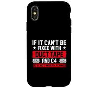 If It Can't Be Fixed With Duct Tape And C4 - Combat Engineer Case for iPhone X/XS