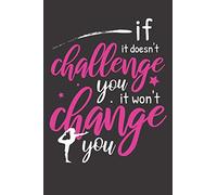if it doesn't challenge you, It won't change you: Purple Pilates Dot Grid Journal, Gift for Pilates Lovers, with Content List, Pages Numbers and ... Children, Sister, mom, Birthday, Christmas