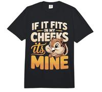 If It Fits in My Cheeks Its Mine Funny Chipmunk Comfort Colors Adult Heavyweight T-Shirt