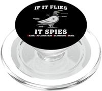 If It Flies, It Spies Birds Are Not Real Drone Anatomy Funny PopSockets PopGrip for MagSafe