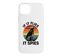 If It Flies It Spies Crow Surveillance Bird Retro Conspiracy Case for iPhone 14 Plus