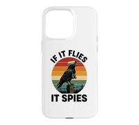 If It Flies It Spies Crow Surveillance Bird Retro Conspiracy Case for iPhone 15 Pro Max
